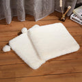 SHENGOCASE 2-Pack 16" Square Faux Rabbit Fur Cat Dog Bed Cushion Pad Mat, Cat Tree Tower Replacement Cushion Pad, Pad for Window Perch, Cat Dog Carrier House Cage Crate Kennel Furniture by SHENGOCASE