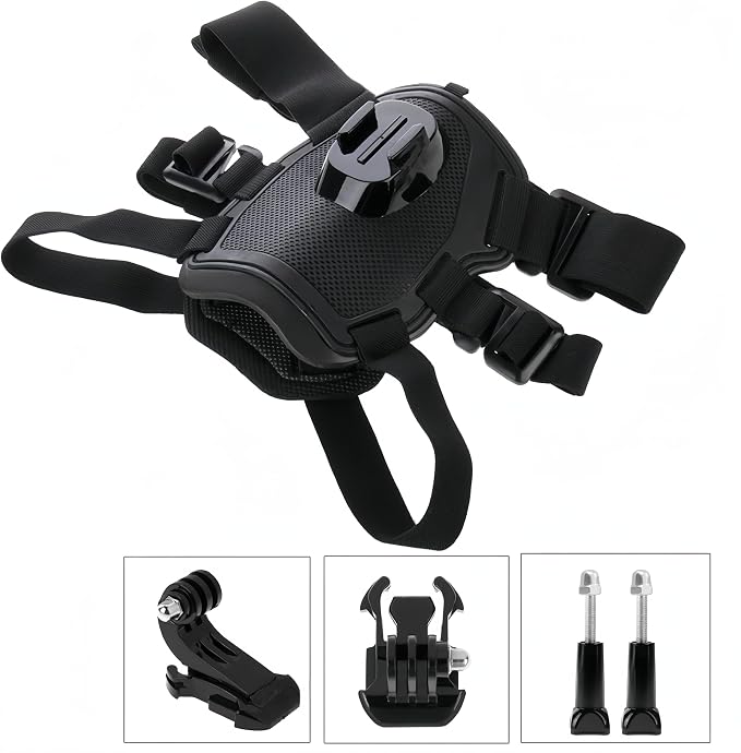 Dog Harness for Gopro, with 2 Mouting Base,Soft Adjustable for Small Medium and Large Dogs for Gopro 12 11 10 9 8 7 6 5 4 3, for DJI Osmo Pocket Camera and Insta360 - Image 3