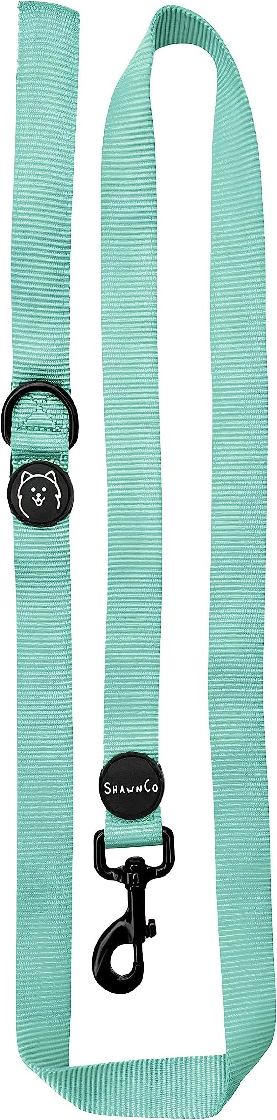 ShawnCo Dream Walk Dog Leash (Seafoam,Medium/Large) | Soft Neoprene Handle, Premium, Durable, Nylon Pet Leash for Small, Medium and Large Dogs, For Everyday Walks and Training by SHAWNCO