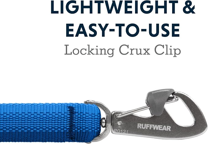 Ruffwear, Front Range Dog Leash, 5 ft Lead, Blue Pool | Light & Strong Lockable Swivel Crux Clip, Padded Handle, Durable Webbing, Traffic Handle & Accessory Loop for Everyday Walks - Image 3
