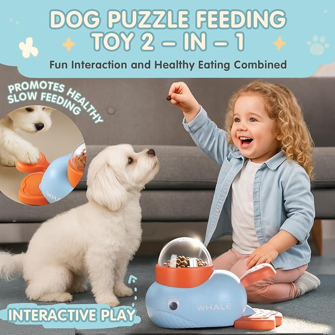 Interactive Dog Toys & Cat Toys for Indoor Cats, Dog Puzzle Toy Slow Feeder Bowl, Puppy Enrichment Toys, Interactive Cat Toys, Dog Feeder Puzzle Toy for Smart Dogs to Keep Them Busy - Image 2