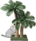Palm Tree Cat Scratching Post, 36'' Cat Scratcher Post with Natural Sisal Rope, 5 Interactive Balls and 2 Curved Design Scratching Posts for Indoor Cats Adults and Kittens, Multi-Combinable (Style C) by Unknown