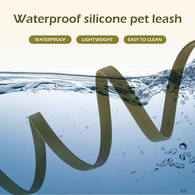 Wolfone Waterproof Dog Leash 17FT Long Line Recall Training Leash | Durable Dog Leash PVC coated waterproof surface resists dirt and odors strong nylon core for training walking and hiking - Image 5