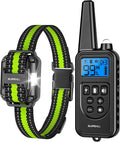 SLOPEHILL Dog Training Collar,4200FT Remote Shock Collar for Dogs 8-140lbs | IP68 Waterproof e Collar with Beep, Vibration, Safe Shock, Light ,No Shock Modes,Dog Collar with Removable Prongs,Green by SLOPEHILLDogTrainingCollar