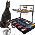 SHAINFUN Elevated Dog Bowls for Large Dogs and Extra Large Sized Dog Raised Dog Bowl Stand Adjustable Height with Two 3000ML(13-14cups) Stainless Steel Dog Food Bowls Metal Elevated Dog Bowl Stand by SHAINFUN