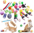 Cat Toys for Indoor Cats, 34 Pack Interactive Cat Toy Set for Kitten | Kitten Toys Variety Pack with Chew Toy, Spring, Mouse & Ball, Ideal for Enrichment, Boredom Relief and Self Play, Toy Bulk by YULOYI