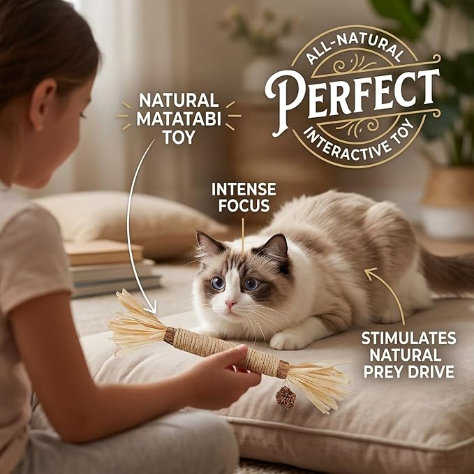 12 Pack Silvervine Cat Chew Sticks - Natural Kitten Toy for Cats - Image 5