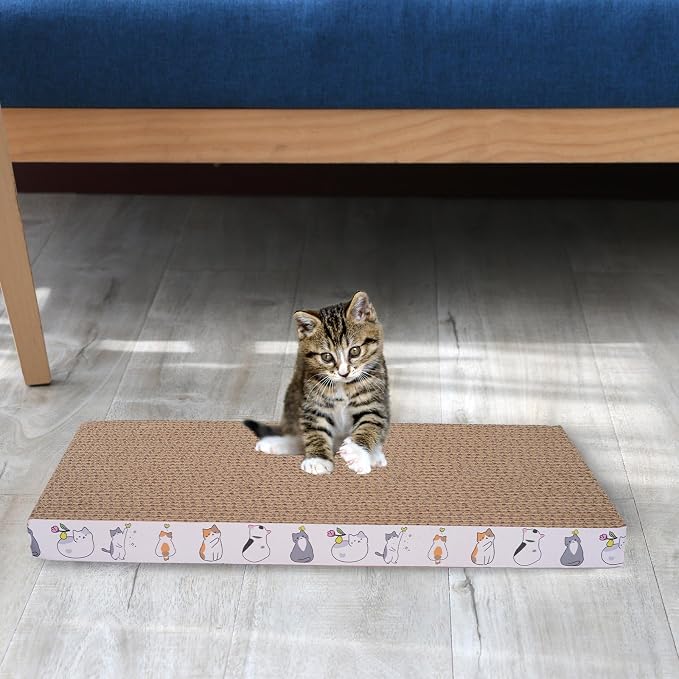 5 Packs cat Scratcher Toys Reversible Scratching Post Board for Indoor Cats Cardboard pad Sleep Play and Grind Claws - Image 6