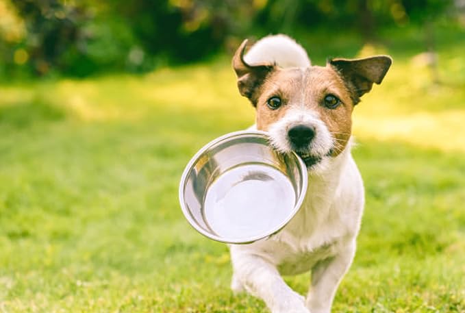 Pet Feeder Stainless Steel Dog Bowls Replacement 8" Diameter 2-Pack | Food Bowl, Water Metal Bowls 7 Cups for Raised Feeder with Opening 7.5"- 8" - Image 7