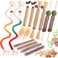 Kyouki Cat Toys Cat Chew Toys, Silvervine Sticks Catnip Rope Toys for Cats Teeth Cleaning, Kitten Dental Care, Kitty for Indoor Cats Increase Appetite,Enhances Oral & Dental Health (21 Pack) by Unknown