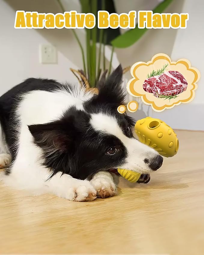 Dog Chew Toys for Aggressive Chewers, Rubber Treat Dispensing Stimulation Toy to Keep Them Busy, Durable Interactive Enrichment Puzzle Toy for Medium Large Breed Dogs - Image 7