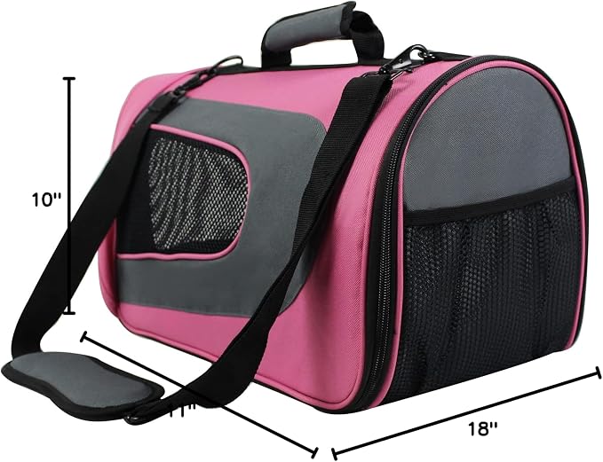 EliteField Deluxe Soft Pet Carrier for Cats and Dogs (3-Year Warranty) | Airline Approved, Waterproof, Plush Bed, Built-In Leash, Adjustable Shoulder Strap, Foldable - Image 6