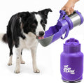 PupFlask Pro Portable Insulated Dog Water Bottle, Stainless Steel Bowl | 30 or 50 oz Leak-Proof Thermos Dispenser Keeps Water Cold 24+ Hours, Built-In Flip Cup for Walking, Hiking and Travel by TuffPupper