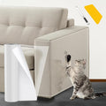 Transparent Cat Scratch Furniture Protectors 12x196.8in Scratch Guards | transparent guards, heavy-duty anti-scratch, safe for leather, fabric, wood, peel-and-stick, residue-free removal by Vefhby