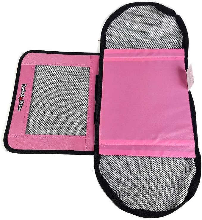 Perfect Petzzz Tote for Lifelike Stuffed Interactive Pet Dogs and Cats, Nylon and Mesh Toy Carrier for Pet Animals, Zippered Carrying Case Accessory (Pink) - Image 3