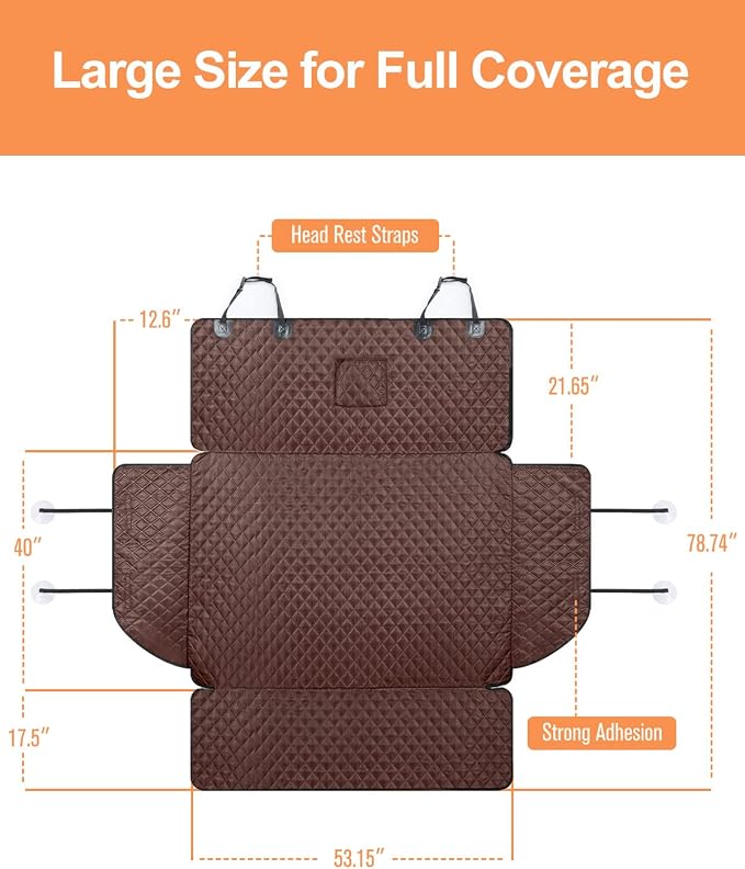 PETICON SUV Cargo Liner for Dogs, Trunk Cover with Bumper Flap Protector | Waterproof Pet Cargo Cover with Side Flaps, Dog Car Seat Cover with Non-Slip Mat, Prevents Scratches, Pet Hair, Mud, and Dirt - Image 5