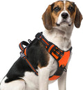 PUPTECK No Pull Dog Harness Medium Sized, Adjustable Reflective Dog Harness with Handle Easy Control, Comfortable Soft Padded Pet Vest Harness for Medium Dogs, Orange M by PUPTECK