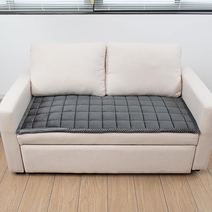 Couch Cover for Dogs Washable Pet Bed Fuzzy Pet Couch Covers Nonslip Couch Slipcover for Dogs, Kids, Pets Friendly Sofa Cover Loveseat Covers (Dark Gray, 21''x70''/Rectangular) - Image 7