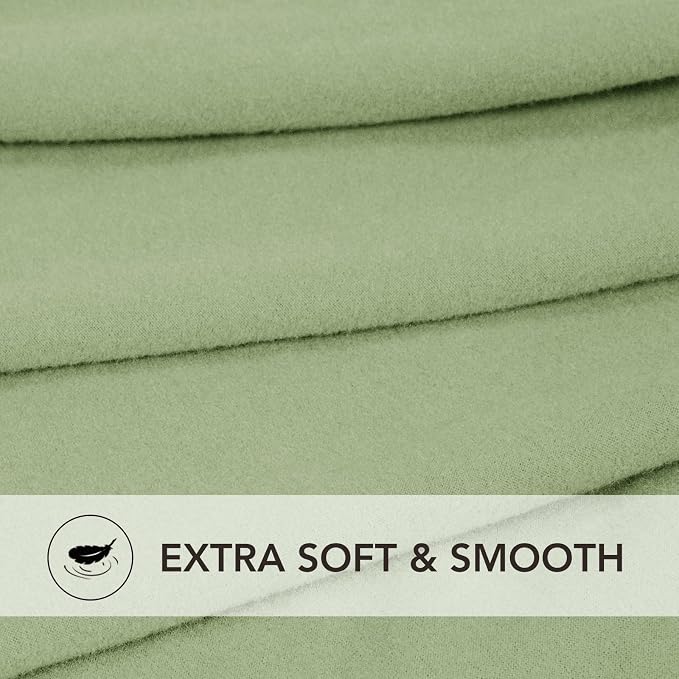 PureFit Stretc Recliner Chair Covers Fleece Soft Couch Covers for Sofa | Sage Green 4-Pieces Recliner Slipcover Pocket Couch Protector, Fleece Sofa Cover Washable with Non Slip Elastic Bottom - Image 5