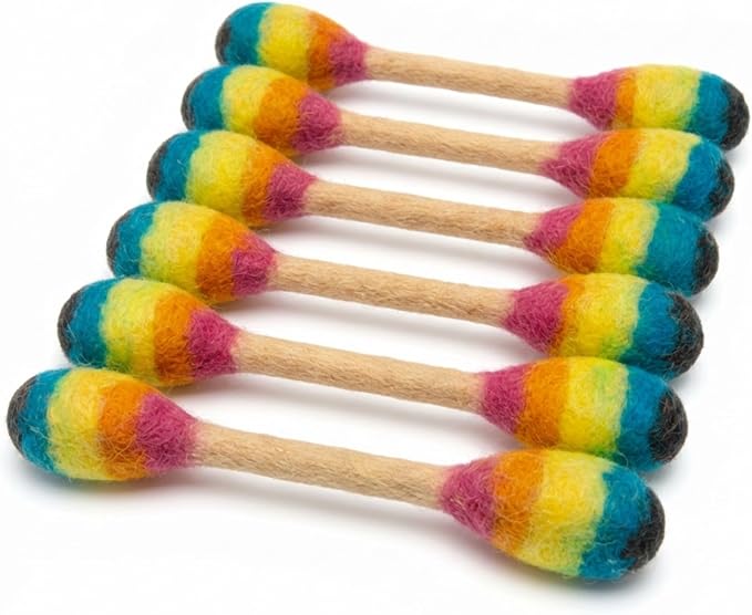 Glaciart One Swabs Cat Toys with Catnip - 6 Pk | Durable for Chew, Cute Cat Toys Interactive Kitty for Boredom, Exercise, & Play | Filled w/Organic Catnip for Anxiety & as Digestive Aid | Gift Idea by GlaciartOne