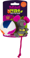 Mad Cat Beach Babe Plush Soft Cat Toy with Catnip and Silvervine, Pack of 2 | Summer themed pair that sparks energetic batting, chasing and cuddly play sessions for felines during active time at home by Unknown