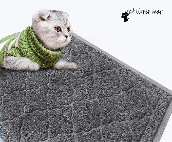 Cat Litter Mat Traps Litter from Litter Box XL Size 47"X36" Durable Trapping Rug, Non-Slip and Waterproof, Easy to Clean - Image 6