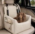 ALL GOOD PET SUPPLIES Dog Car Seat for Small/Medium Dogs Under 35lbs | Soft Memory Foam Booster Car Seat with Detachable Washable Cover and Elevated Cushion, Puppy Dog Car Bed by AllGood