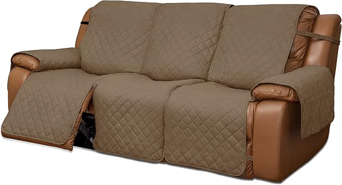 Easy-Going Reversible Couch Cover for 3 Seat Oversized Recliner, Camel | Sofa Slipcover For Dogs, Sofa Cover For Oversized Recliner, Furniture Protector Mat, Pet Friendly by Easy-Going