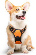 Eagloo Dog Harness for Medium Sized Dogs, No Pull Vest with 2 Leash Clips | No Choke with Handle, Adjustable Comfort Fit, Reflective Strips, Easy Walking Control, Orange, Medium by GoExplorewithEagloo