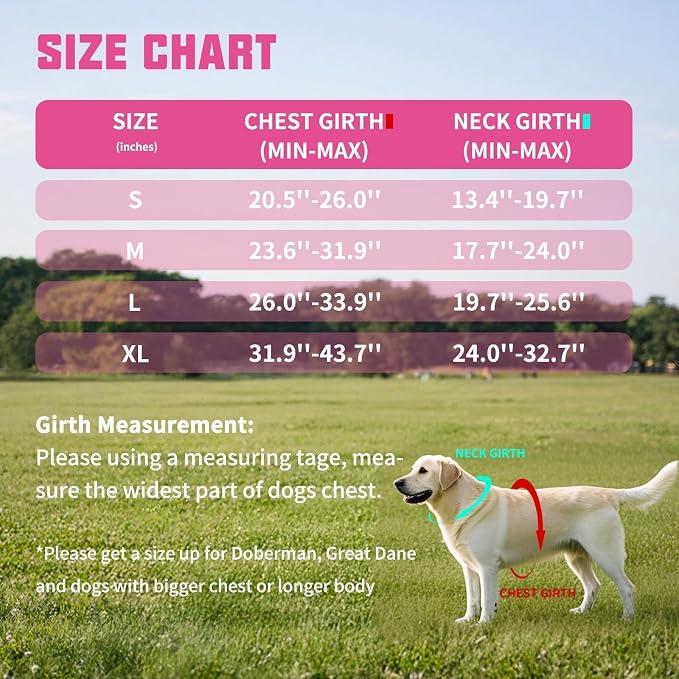AUROTH Dog Harness and Leash Set for Medium Sized Dog, No Pull Dog Vest | with 5.25FT Dog Leash, Breathable Soft Padded, No choke, Reflective Tactical, Easy to Put on & Take Off - Pink Camo Medium - Image 6