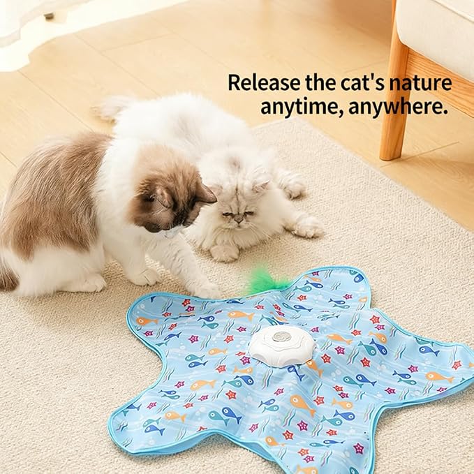 Automatic Cat Toy for Indoor Cats, Hide & Seek Hunting Game | Rechargeable Interactive Cat Toys, Moving Concealed Feathers, Durable Exercise Toys for Indoor Cats - Image 5