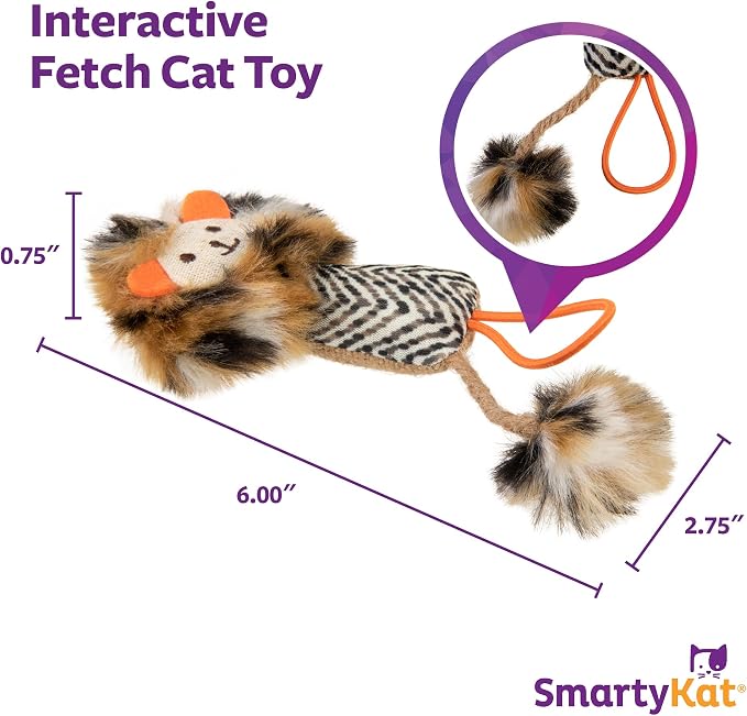 SmartyKat Instincts Prideful Player HappyNip Launch & Chase Cat Toy for Indoor Cats & Kittens, Launchable Toy with Catnip & Silverine - Image 3