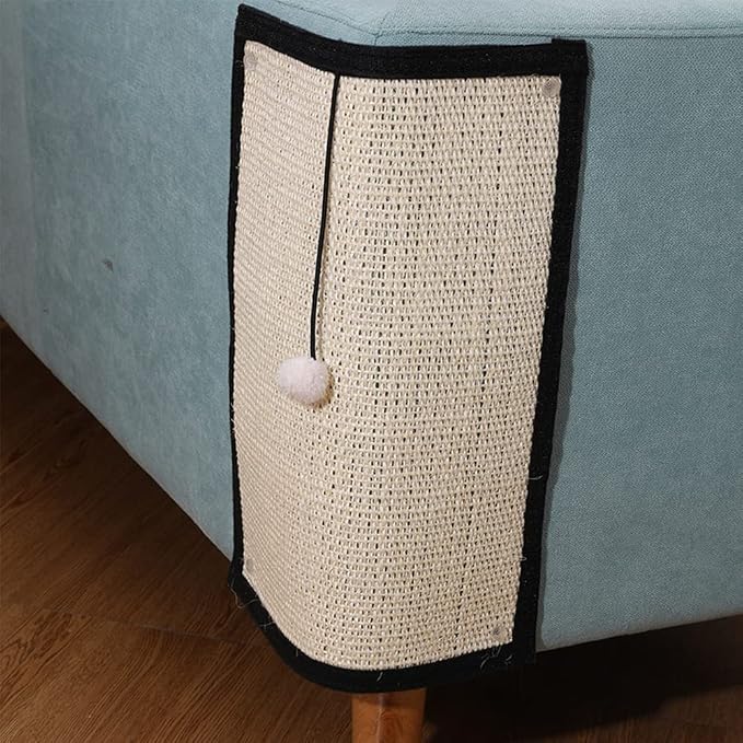 HAOZAIKEJI Cat Scratcher Mat Sofa Protector Natural Sisal Cat Scratching Mat Cat Scratch Couch Cover Heavy Duty Couch Guard Easy Installation Scratch Pad for Grinding Claws Protecting Furniture by Unknown