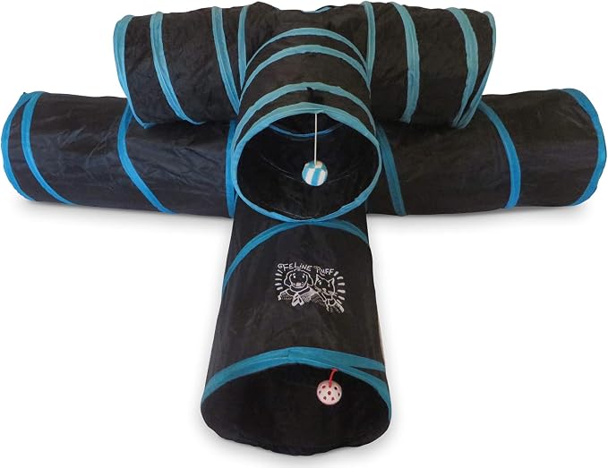 Premium 3 Way Cat Tunnel. Extra Large 12 Inch Diameter and Extra Long. A Big Collapsible Play Toy. Wide Pet Tunnel Tube for Other Pets Too! - Image 2