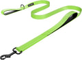 Dog Leash 6ft Long,Double Handle Dog Leash for Control Training | Heavy Duty Dog Leads with Traffic Padded Handles, Reflective Leashes for Small Medium Large Dogs(6ft, Green) by LIEVUIKEN