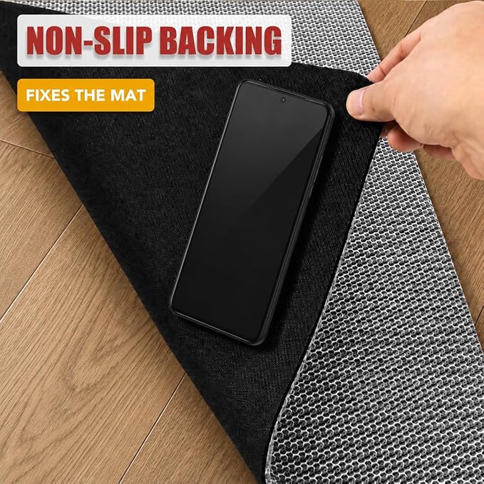 Cat Litter Mat, 17 x 23 in – Non-Slip, Cut-to-Fit | Soft honeycomb surface traps litter; non-slip backing grips smooth floors; trims to fit boxes, crates, and feeding areas - Image 3