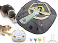 ORSDA 4 in 1 Interactive Cat Toys - Automatic Cat Toys for Indoor Cats & Kittens, 8 Holes Mice Whack-A-Mole, Hide and Seek Smart Motion with 5PCS DIY Replacement Refills by ORSDA
