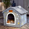 BXEBUI Dog House Indoor Memory Sponge, Foldable Dog House Kennel Bed Mat with Cushion for Small Medium Large Dogs Cats, Winter Warm Cat Nest Puppy Cave Sofa Pet Products (XL) by Unknown