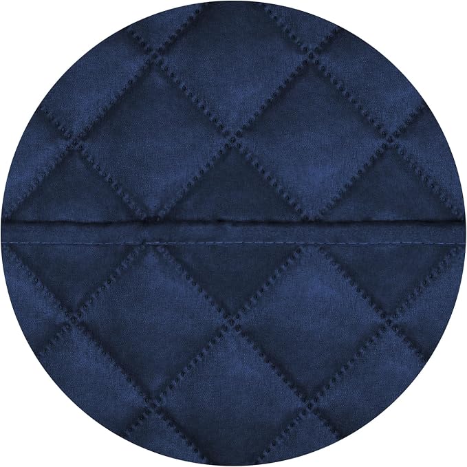 PureFit Reversible Quilted Couch Covers for Dogs Loveseat Sofa Cover 54" | Navy/Navy, Water Resistant Couch Protector, Washable Pet Couch Cover with Non Slip and Elastic Straps For Kids - Image 5