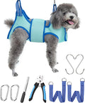 Kkiimatt Dog Grooming Hammock, XS Size Hanging Harness Holder for Nail Clipping,Nail Trimming Hammock for Pet, Grooming Sling Hanger with Thick Fabric Neck Support Wide Strap Restraint by Kkiimatt