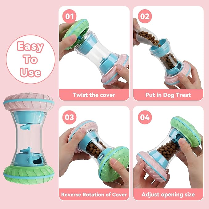 MateeyLife Interactive Dog Puzzle Toy for Small Medium Large Dogs | Adjustable Treat Dispensing Slow Feeder, Interactive Dog Toys Roller, Boredom Relief Enrichment Toys to Keep Them Busy - Image 6