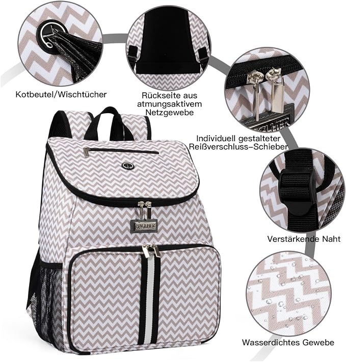 BAGLHER丨Dog Travel Bag, Airline Approved Pet Supplies Backpack, Dog Travel Backpack with 2 Silicone Collapsible Bowls and 2 Food Baskets - Image 5