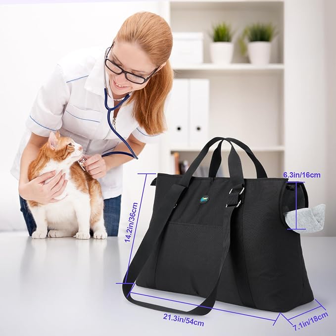 Ownpets Large Pet Carrier for Dogs Cats, 18-20lbs, Hands-Free Purse Bag | extra large, storage pockets, travel vet shopping, medium pets - Image 8