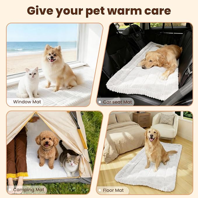 Couch Cover for Dogs Washable, Non Slip Couch Covers for 3-4 Cushion Sofa Pet Friendly, Fuzzy Pet Couch Cushion Covers for Dog,Thick,Soft for Sofa Protector (White, 27.6" x 82.7"/70 x 210cm) - Image 5