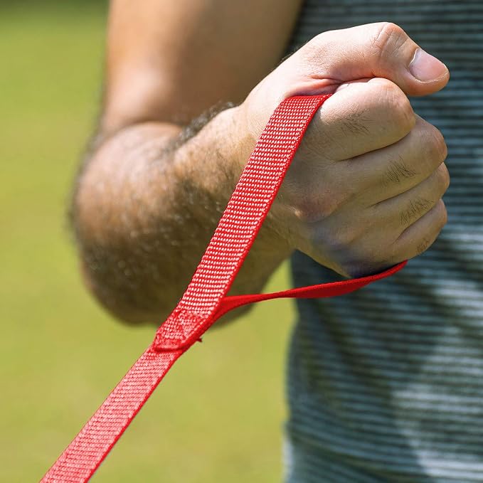 Hi Kiss Dog/Puppy Obedience Recall Training Agility Lead - 15ft 20ft 30ft 50ft 100ft Training Leash - Great for Training, Play, Camping, or Backyard (50 Feet, Red) - Image 2