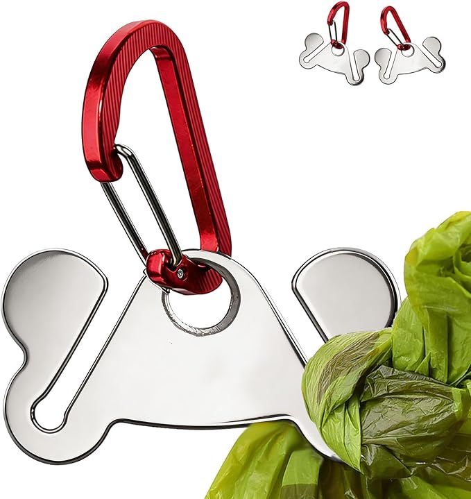 2PCS Dog Poop Bag Holder, Waste Bag Holder, Dog Poop Bag Carrier, Hand Free Holder by Hilihali