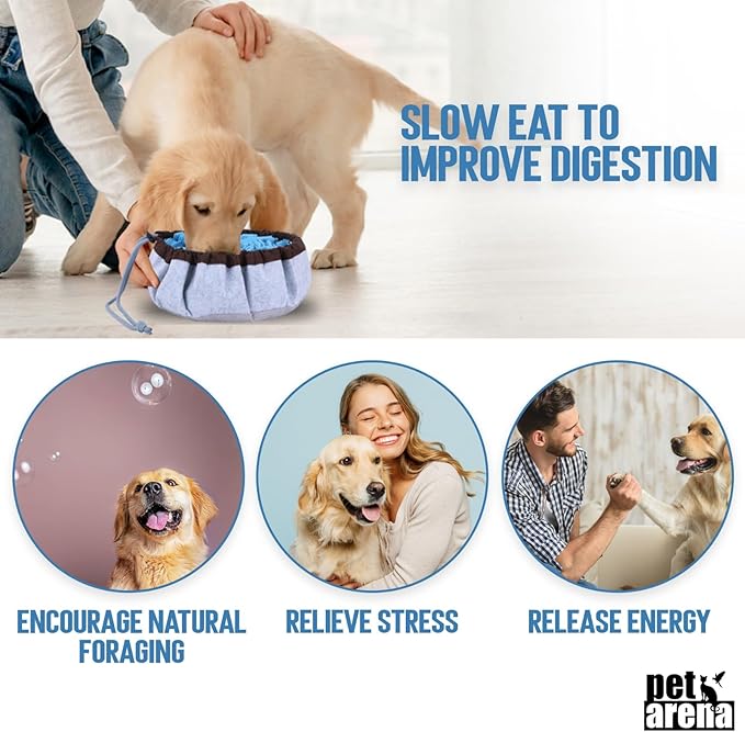 PET ARENA Adjustable Snuffle Mat for Dogs Puzzle Feeder Toy | Promotes healthy eating habits, reduces boredom, brain exercise, and provides engaging activity for pets indoors or outdoors - Image 6