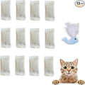 CECE PAW 12 Pack Natural Catnip Pouches for Cat Toys, Non-Woven Fabric Cat nip Refills, Gift Packaging with Catnip Tea Bags and Feather Whale Toy by cecepaw