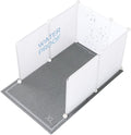 MEEXPAWS Cat Litter Box Enclosure Splash Guard Extra Large 28L × 21.5W x 18H inch, Light Weight Plastic Sheets with Cat Litter Mat Easy Clean (White) | Extra Large Litter Box Pee Shield, DIY Plastic Sheets Easy Clean, Litter Containment, Privacy Screen... by PETPRODUCTS