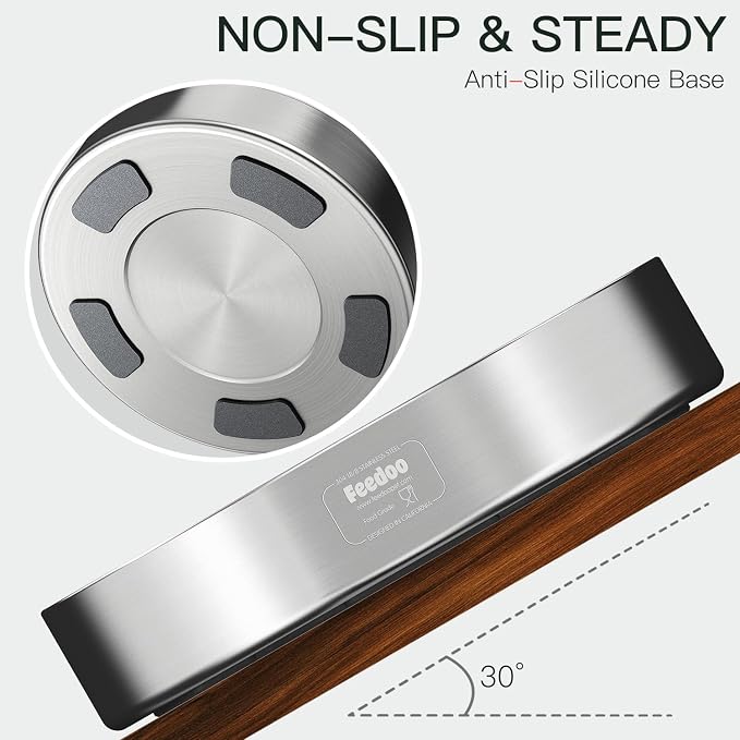 Feedoo Slow Feeder Dog Bowl Large Breed 4-Cup, Double-Wall Stainless Steel | Spiral Maze Design • Slows Down Fast Eaters • Heavy Duty Non-Slip Base • Dishwasher Safe • For Large & Giant Breeds - Image 6